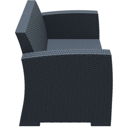 MONACO DARK GREY 2ΘΕΣΙΟΣ ΚΑΝΑΠΕΣ ΠΟΛ/ΝΙΟΥ 140x79x79