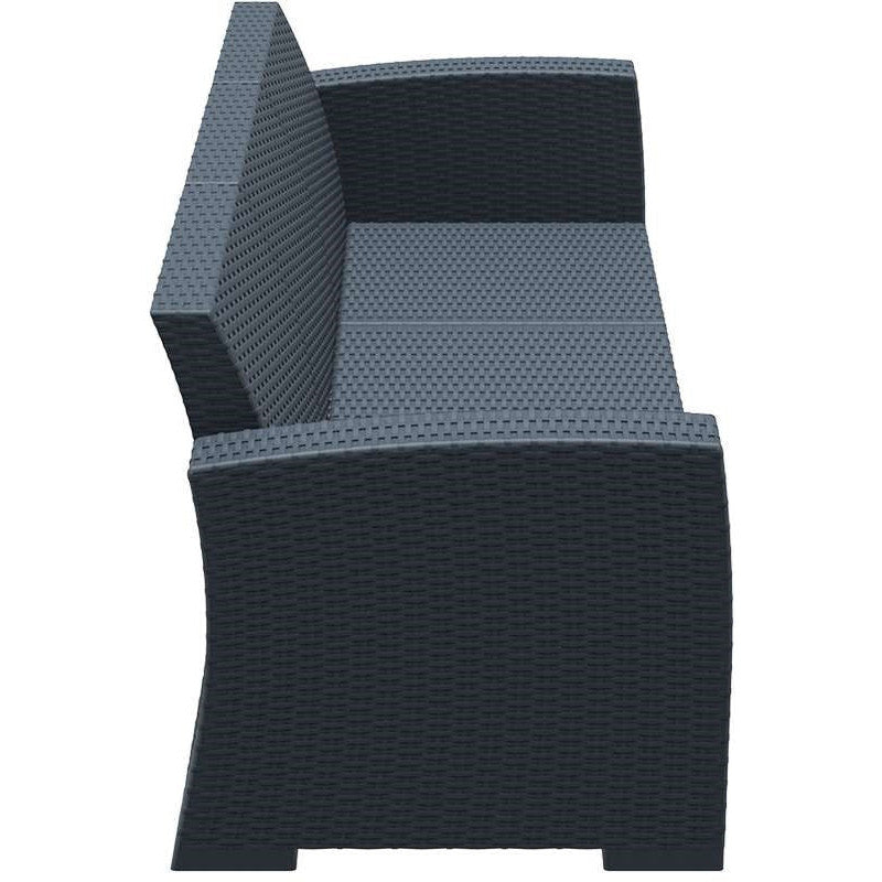 MONACO DARK GREY 3ΘΕΣΙΟΣ ΚΑΝΑΠΕΣ ΠΟΛ/ΝΙΟΥ 198x79x79