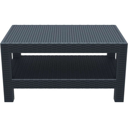 MONACO DARK GREY ΤΡΑΠΕΖΙ ΠΟΛ/ΝΙΟΥ 92x57x45