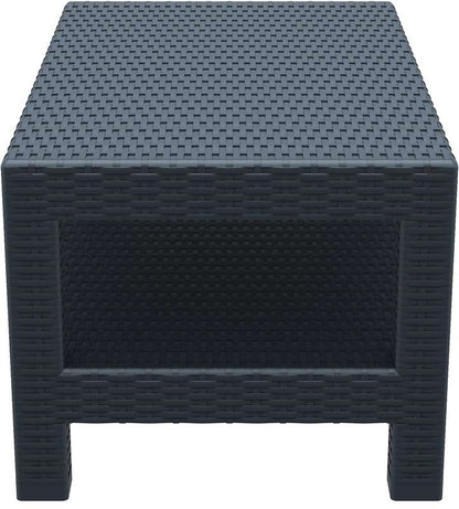 MONACO DARK GREY ΤΡΑΠΕΖΙ ΠΟΛ/ΝΙΟΥ 92x57x45