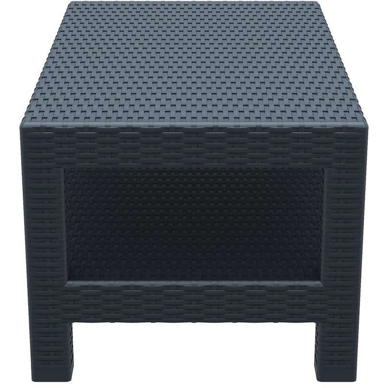MONACO DARK GREY ΤΡΑΠΕΖΙ ΠΟΛ/ΝΙΟΥ 92x57x45