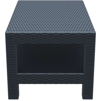 MONACO DARK GREY ΤΡΑΠΕΖΙ ΠΟΛ/ΝΙΟΥ 92x57x45