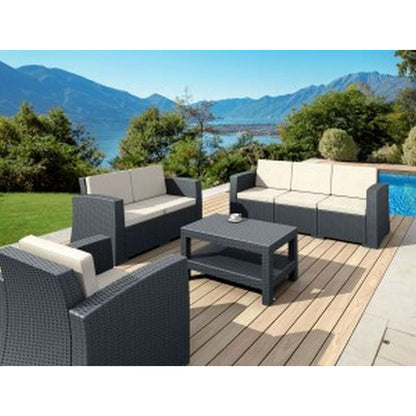 MONACO DARK GREY ΤΡΑΠΕΖΙ ΠΟΛ/ΝΙΟΥ 92x57x45