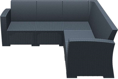 MONACO DARK GREY ΓΩΝΙΑ ΠΟΛ/ΝΙΟΥ 207x207x79