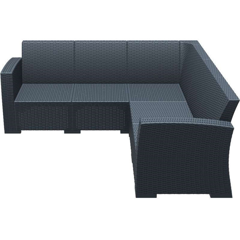MONACO DARK GREY ΓΩΝΙΑ ΠΟΛ/ΝΙΟΥ 207x207x79