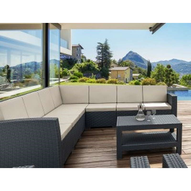 MONACO DARK GREY ΓΩΝΙΑ ΠΟΛ/ΝΙΟΥ 207x207x79