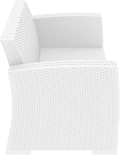 MONACO WHITE 2ΘΕΣΙΟΣ ΚΑΝΑΠΕΣ ΠΟΛ/ΝΙΟΥ 140x79x79