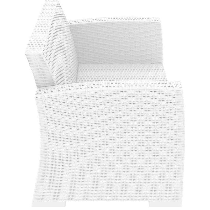 MONACO WHITE 2ΘΕΣΙΟΣ ΚΑΝΑΠΕΣ ΠΟΛ/ΝΙΟΥ 140x79x79
