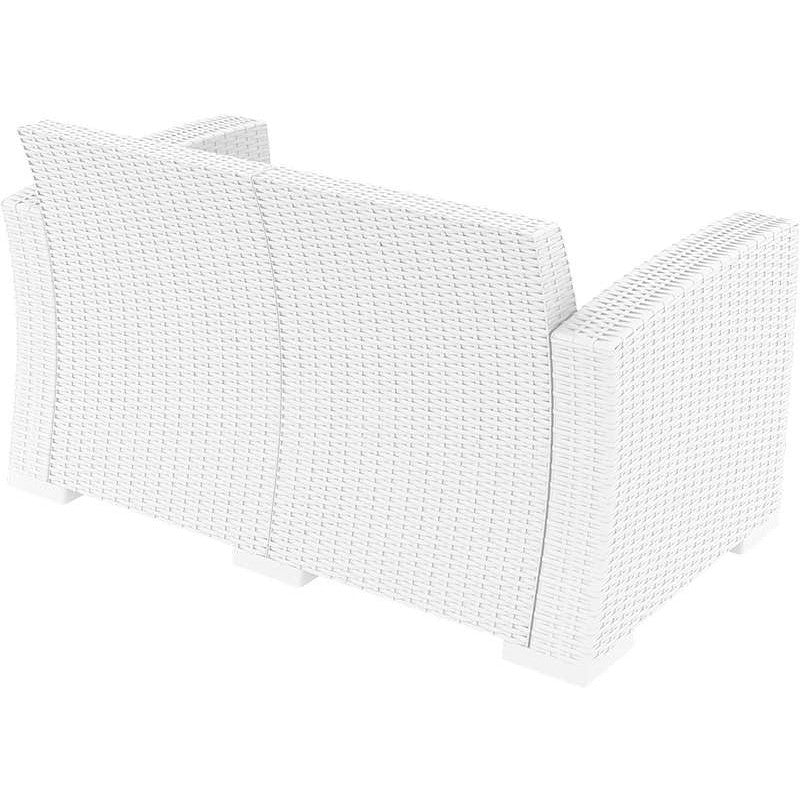 MONACO WHITE 2ΘΕΣΙΟΣ ΚΑΝΑΠΕΣ ΠΟΛ/ΝΙΟΥ 140x79x79
