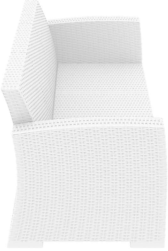 MONACO WHITE 3ΘΕΣΙΟΣ ΚΑΝΑΠΕΣ ΠΟΛ/ΝΙΟΥ 198x79x79