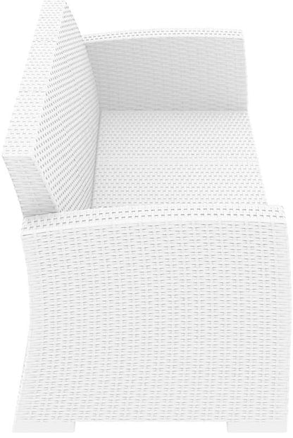 MONACO WHITE 3ΘΕΣΙΟΣ ΚΑΝΑΠΕΣ ΠΟΛ/ΝΙΟΥ 198x79x79