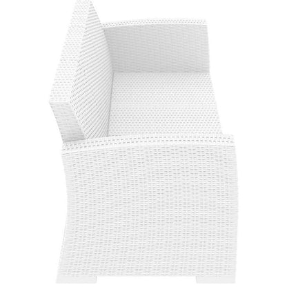 MONACO WHITE 3ΘΕΣΙΟΣ ΚΑΝΑΠΕΣ ΠΟΛ/ΝΙΟΥ 198x79x79