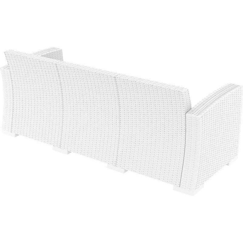 MONACO WHITE 3ΘΕΣΙΟΣ ΚΑΝΑΠΕΣ ΠΟΛ/ΝΙΟΥ 198x79x79