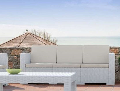 MONACO WHITE 3ΘΕΣΙΟΣ ΚΑΝΑΠΕΣ ΠΟΛ/ΝΙΟΥ 198x79x79