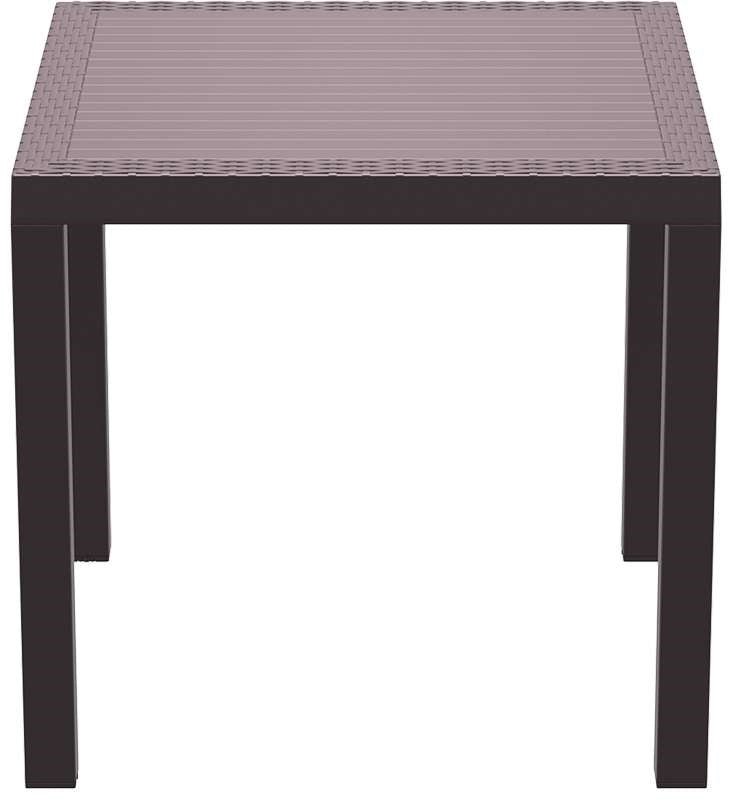 ORLANDO BROWN DINING TABLE 80x80x75