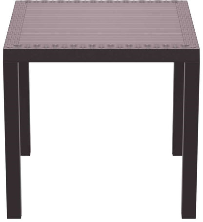 ORLANDO BROWN DINING TABLE 80x80x75