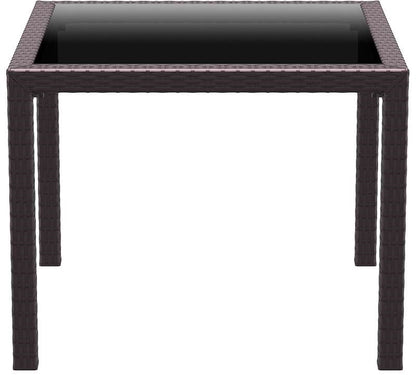 BALI BROWN ΤΡΑΠΕΖΙ ΜΕ ΤΖΑΜΙ ΠΟΛ/ΝΙΟΥ 94x94x75