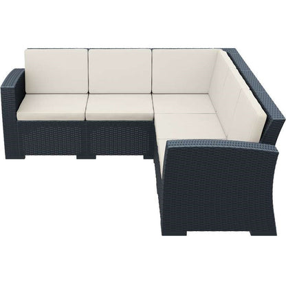 MONACO DARK GREY ΓΩΝΙΑ ΜΕ ΜΑΞΙΛΑΡΙ ΠΟΛ/ΝΙΟΥ 207x207x79