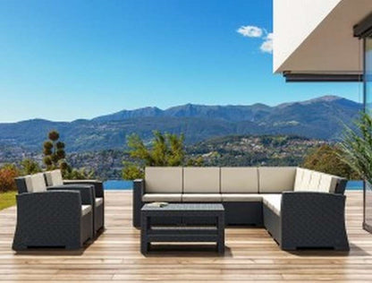 MONACO DARK GREY ΓΩΝΙΑ ΜΕ ΜΑΞΙΛΑΡΙ ΠΟΛ/ΝΙΟΥ 207x207x79