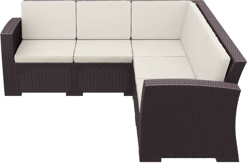MONACO BROWN ΓΩΝΙΑ ΜΕ ΜΑΞΙΛΑΡΙ ΠΟΛ/ΝΙΟΥ 207x207x79