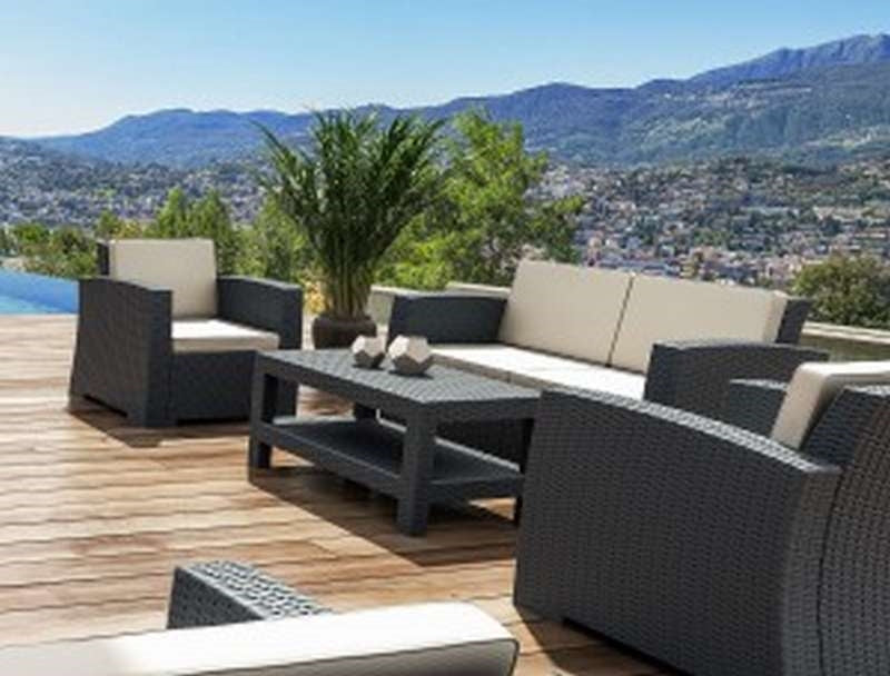 MONACO DARK GREY 2ΘΕΣ. ΚΑΝΑΠΕΣ ΜΕ ΜΑΞ. ΠΟΛ/ΝΙΟΥ 140x79x79