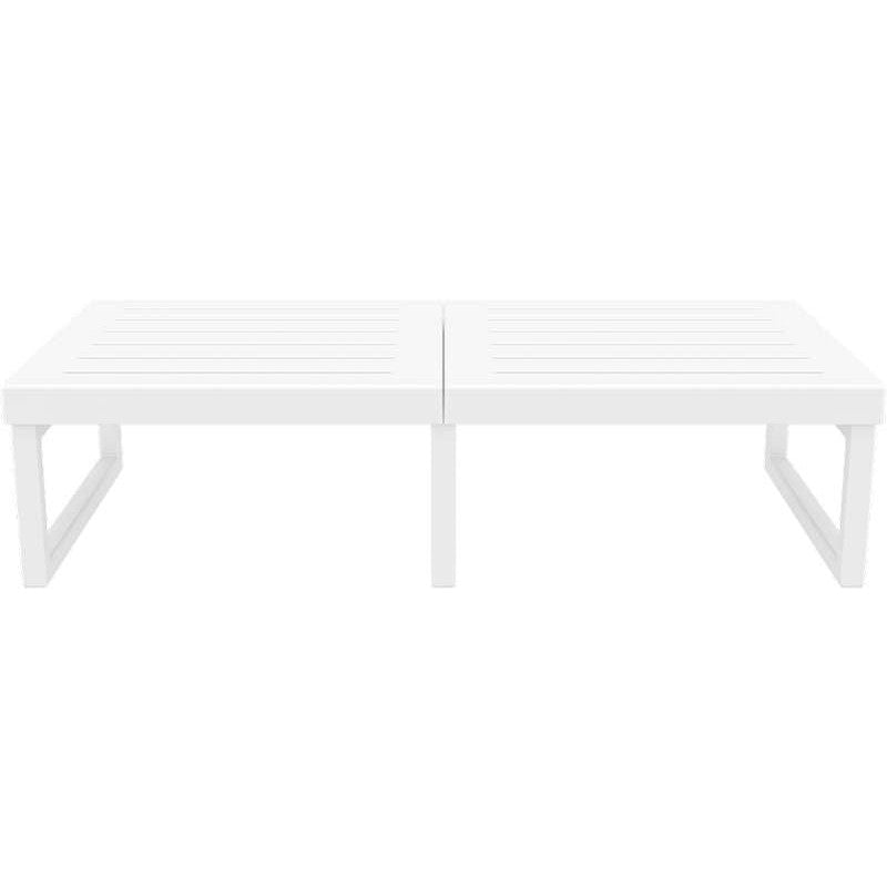 MYKONOS ΤΡΑΠΕΖΙ WHITE ΠΟΛ/ΝΙΟΥ 130x65x33