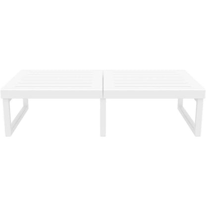 MYKONOS ΤΡΑΠΕΖΙ WHITE ΠΟΛ/ΝΙΟΥ 130x65x33