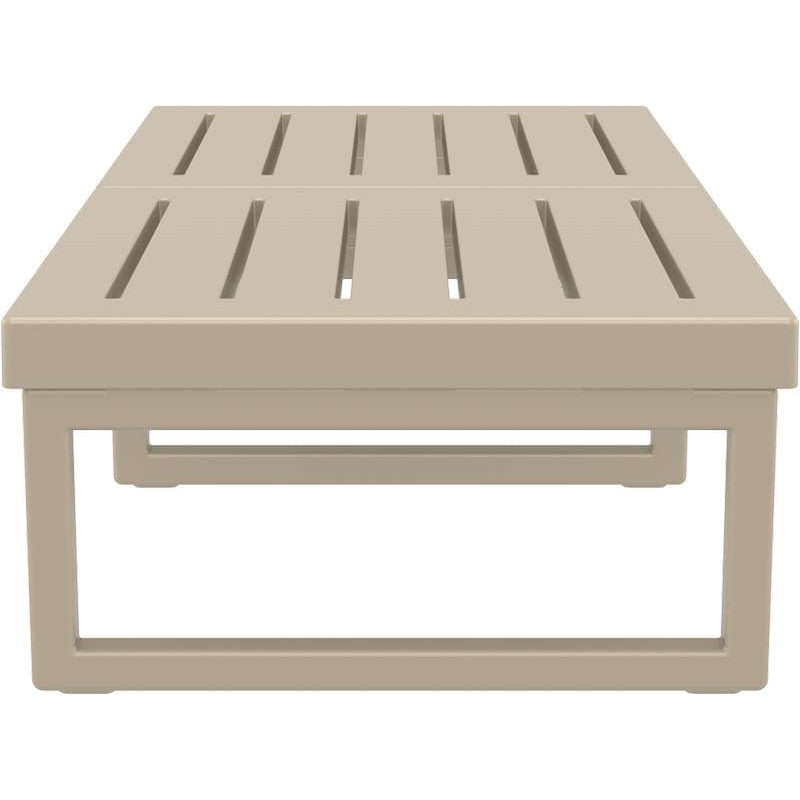 MYKONOS ΤΡΑΠΕΖΙ TAUPE ΠΟΛ/ΝΙΟΥ 130x65x33
