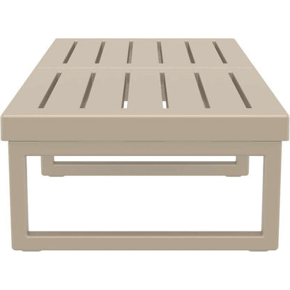 MYKONOS ΤΡΑΠΕΖΙ TAUPE ΠΟΛ/ΝΙΟΥ 130x65x33