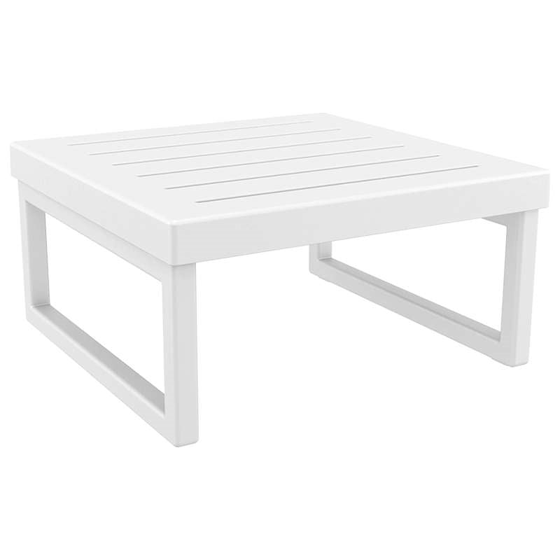 MYKONOS TABLE WHITE POL/NIUM 65x65x33