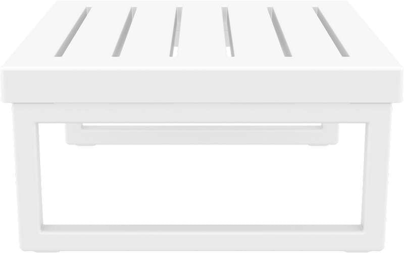 MYKONOS TABLE WHITE POL/NIUM 65x65x33