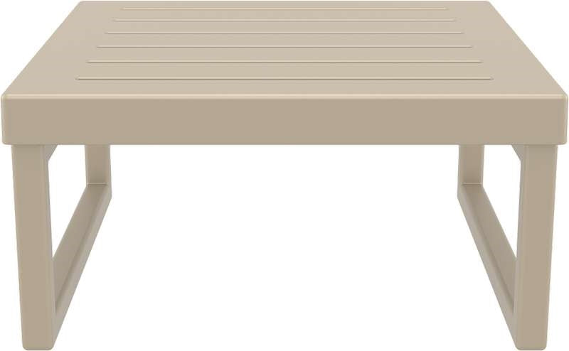 MYKONOS COFFEE TABLE TAUPE POLYWOOD 65x65x33