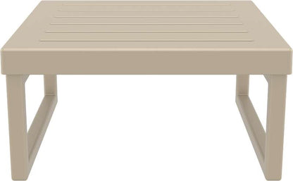 MYKONOS COFFEE TABLE TAUPE POLYWOOD 65x65x33