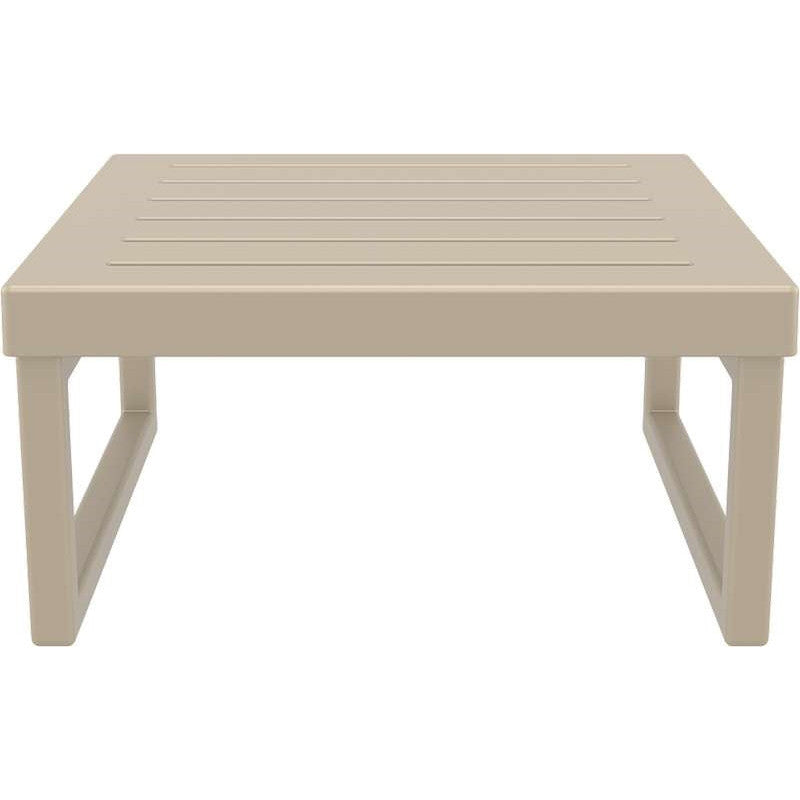 MYKONOS ΤΡΑΠΕΖΙ TAUPE ΠΟΛ/ΝΙΟΥ 65x65x33