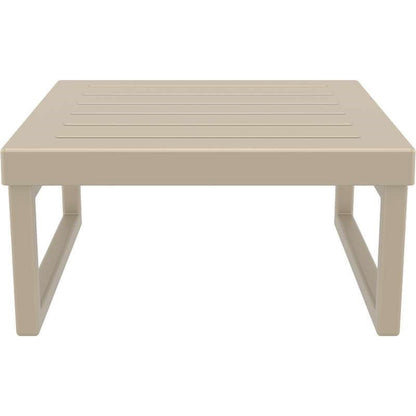 MYKONOS ΤΡΑΠΕΖΙ TAUPE ΠΟΛ/ΝΙΟΥ 65x65x33