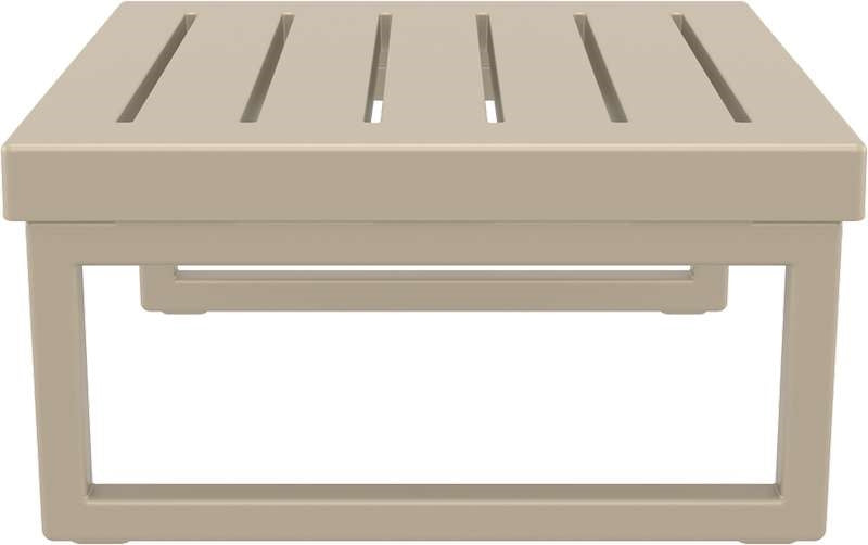 MYKONOS COFFEE TABLE TAUPE POLYWOOD 65x65x33