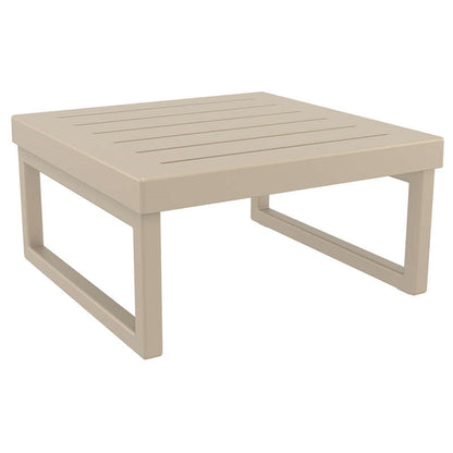 MYKONOS COFFEE TABLE TAUPE POLYWOOD 65x65x33