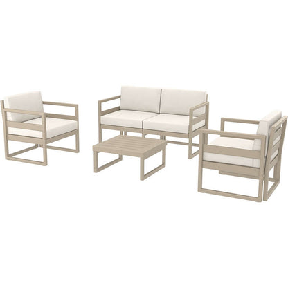 MYKONOS SET 2ΘΕΣ. TAUPE/ΜΑΞ. BEIGE