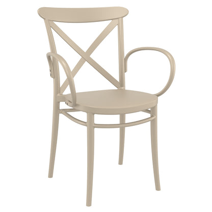 CROSS XL TAUPE POLYPROPYLENE ARMCHAIR 57x51x87