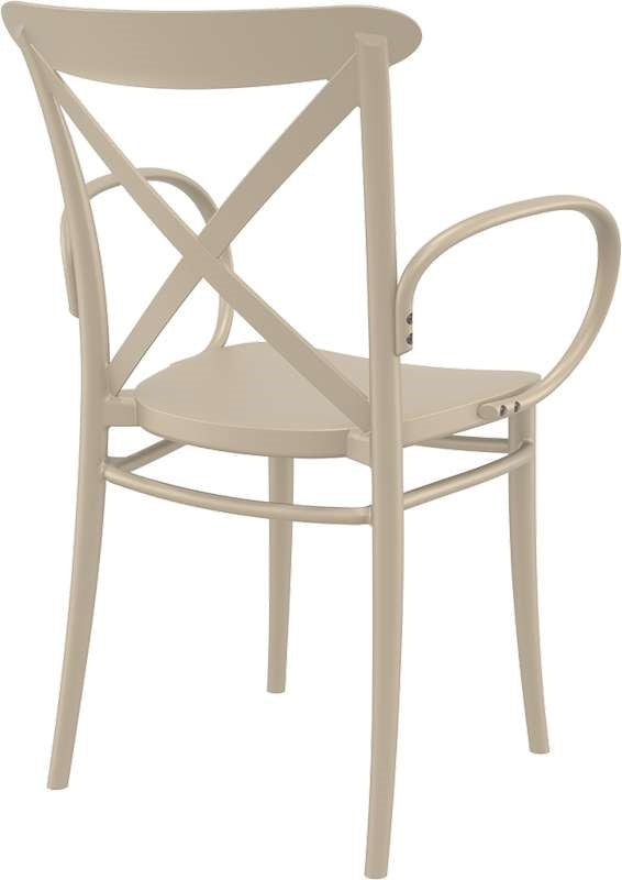 CROSS XL TAUPE POLYPROPYLENE ARMCHAIR 57x51x87