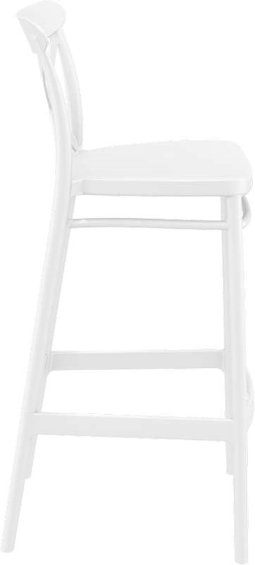 CROSS STOOL WHITE POLYETHYLENE 45x52x106