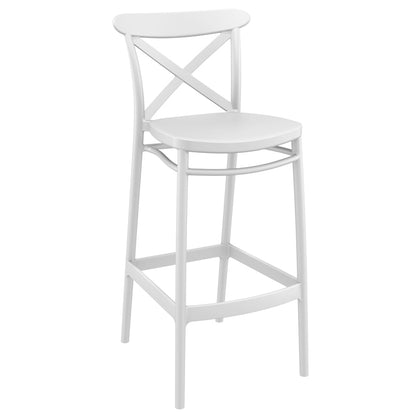 CROSS STOOL WHITE POLYETHYLENE 45x52x106