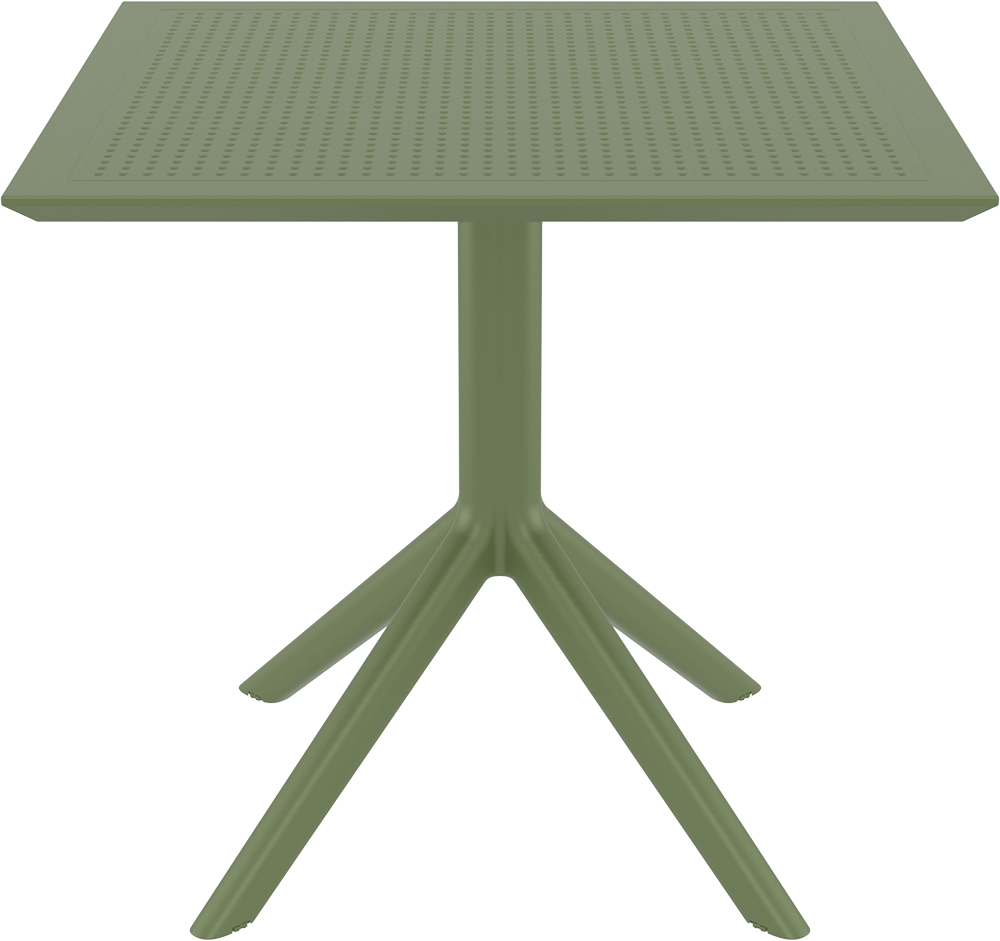 SKY OLIVE GREEN ΤΡΑΠΕΖΙ  ΠΟΛ/ΝΙΟΥ 80x80x74