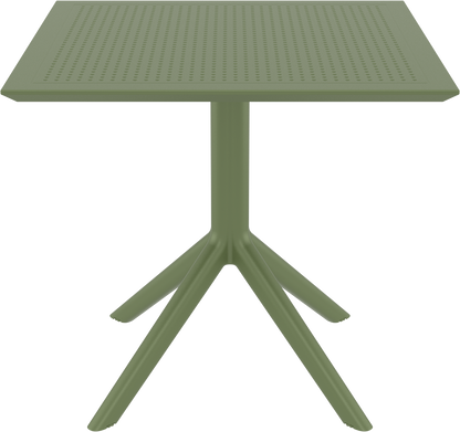 SKY OLIVE GREEN ΤΡΑΠΕΖΙ  ΠΟΛ/ΝΙΟΥ 80x80x74