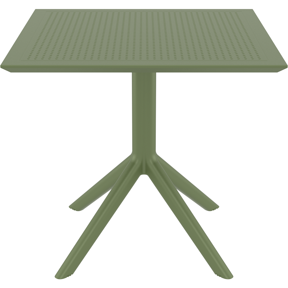 SKY OLIVE GREEN ΤΡΑΠΕΖΙ ΠΟΛ/ΝΙΟΥ 80x80x74