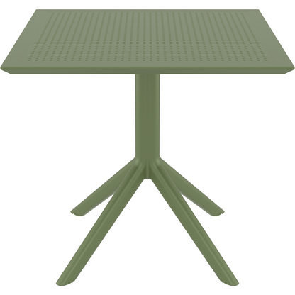 SKY OLIVE GREEN ΤΡΑΠΕΖΙ ΠΟΛ/ΝΙΟΥ 80x80x74