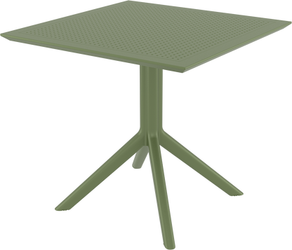 SKY OLIVE GREEN ΤΡΑΠΕΖΙ  ΠΟΛ/ΝΙΟΥ 80x80x74