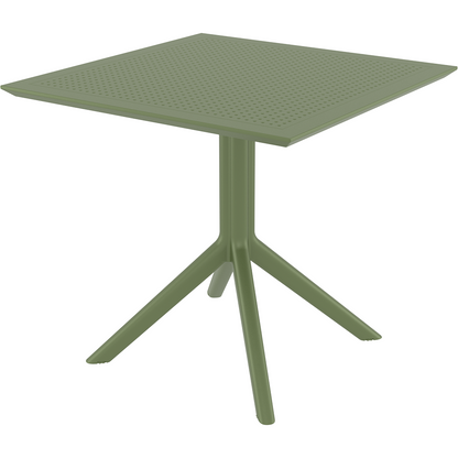 SKY OLIVE GREEN ΤΡΑΠΕΖΙ ΠΟΛ/ΝΙΟΥ 80x80x74