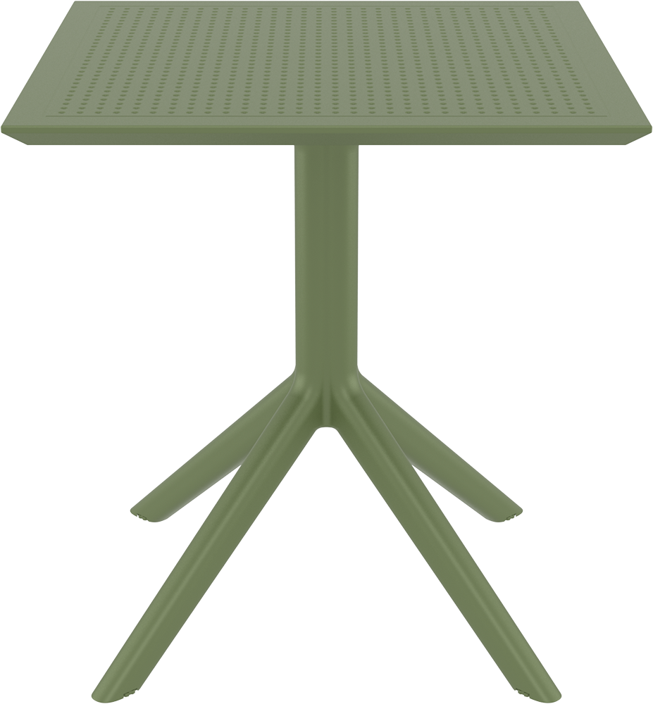 SKY OLIVE GREEN ΤΡΑΠΕΖΙ ΠΟΛ/ΝΙΟΥ 70x70x74
