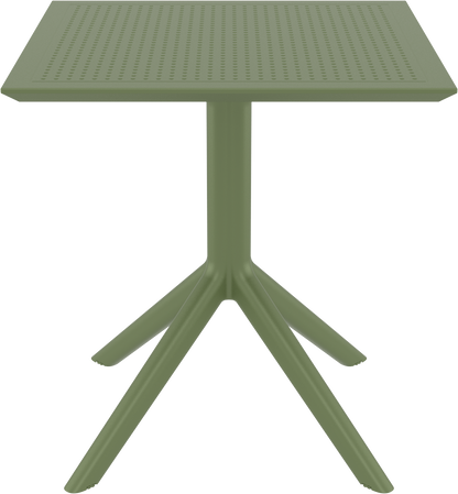 SKY OLIVE GREEN ΤΡΑΠΕΖΙ ΠΟΛ/ΝΙΟΥ 70x70x74